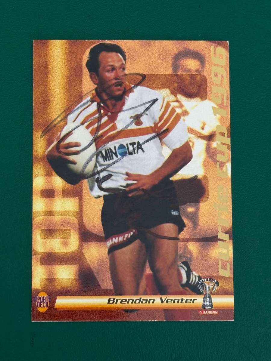 Rugby Card - *SIGNED* Brendan Venter 1996 Sports Deck Rugby Card