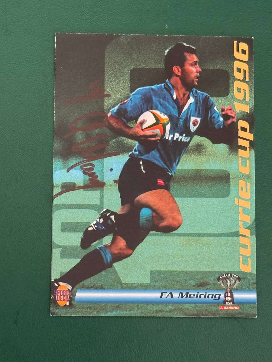 Rugby Card - *SIGNED* FA Meiring 1996 Sports Deck Rugby Card