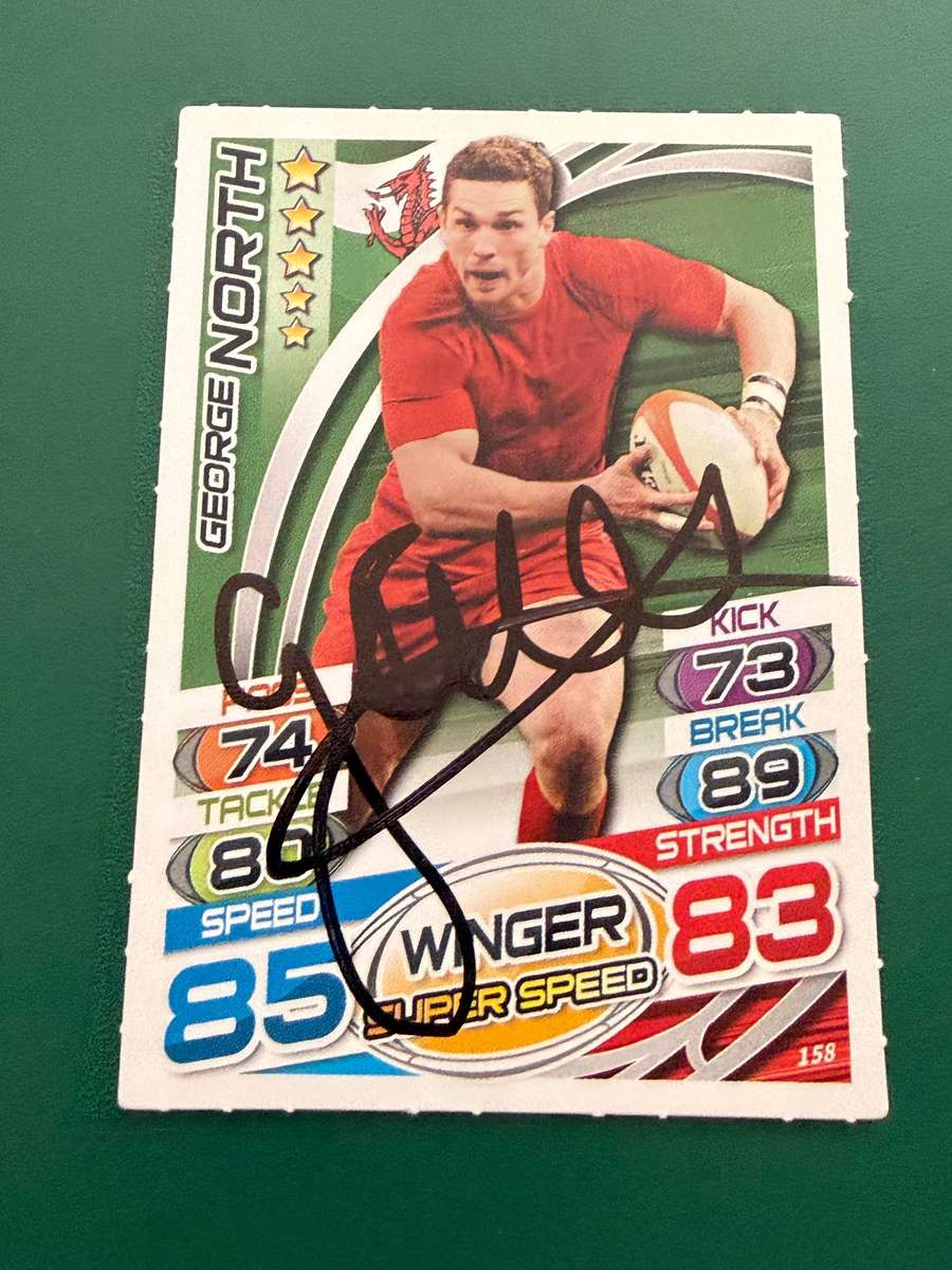 Rugby Card - *SIGNED George North 2015 Topps Rugby Attax Rugby Card