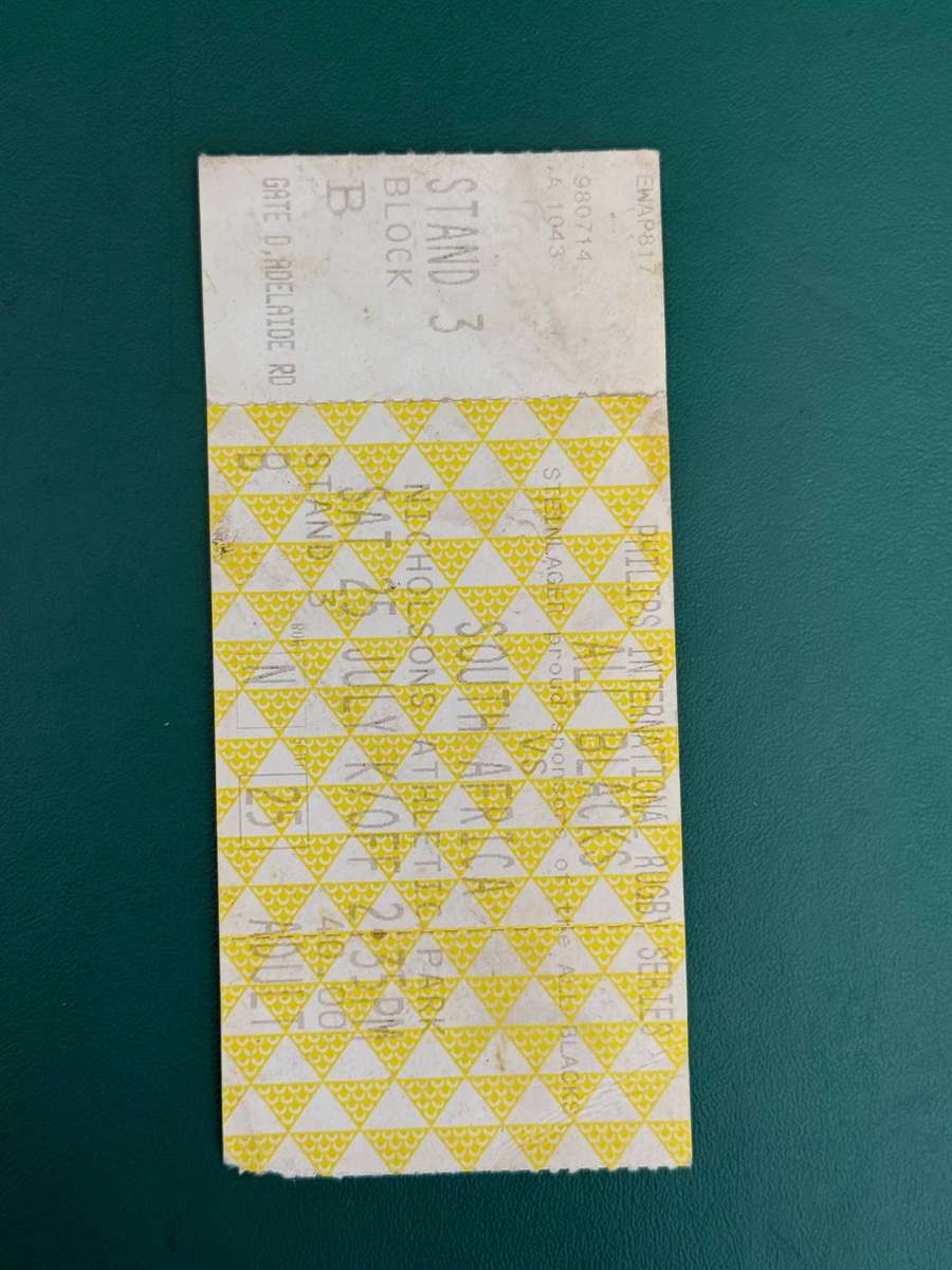 Rugby Ticket - Australia vs South-Africa 18/07/1998