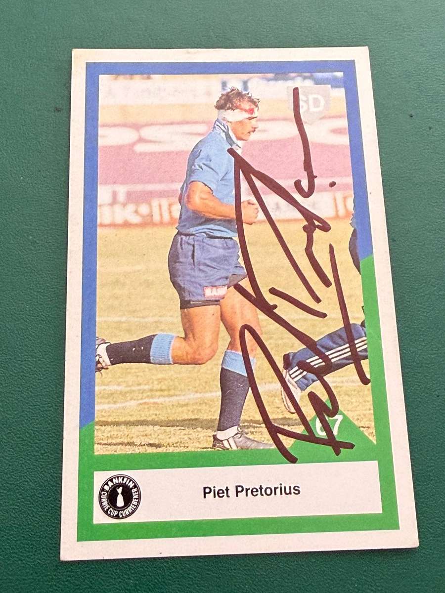 Rugby Card - *SIGNED* Piet Pretorius 1992 Sports Deck Rugby Card