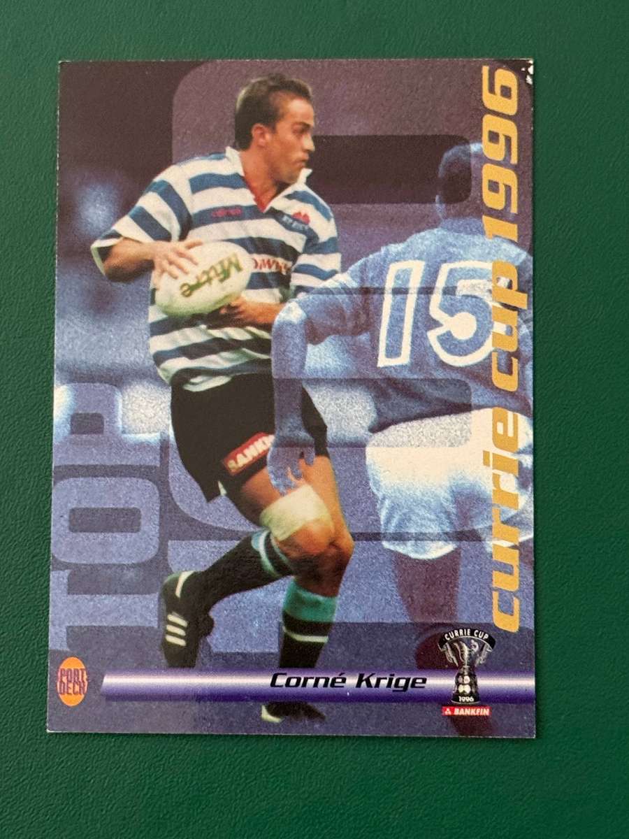 Rugby Card - Corne Krige 1996 Sports Deck Rugby Card