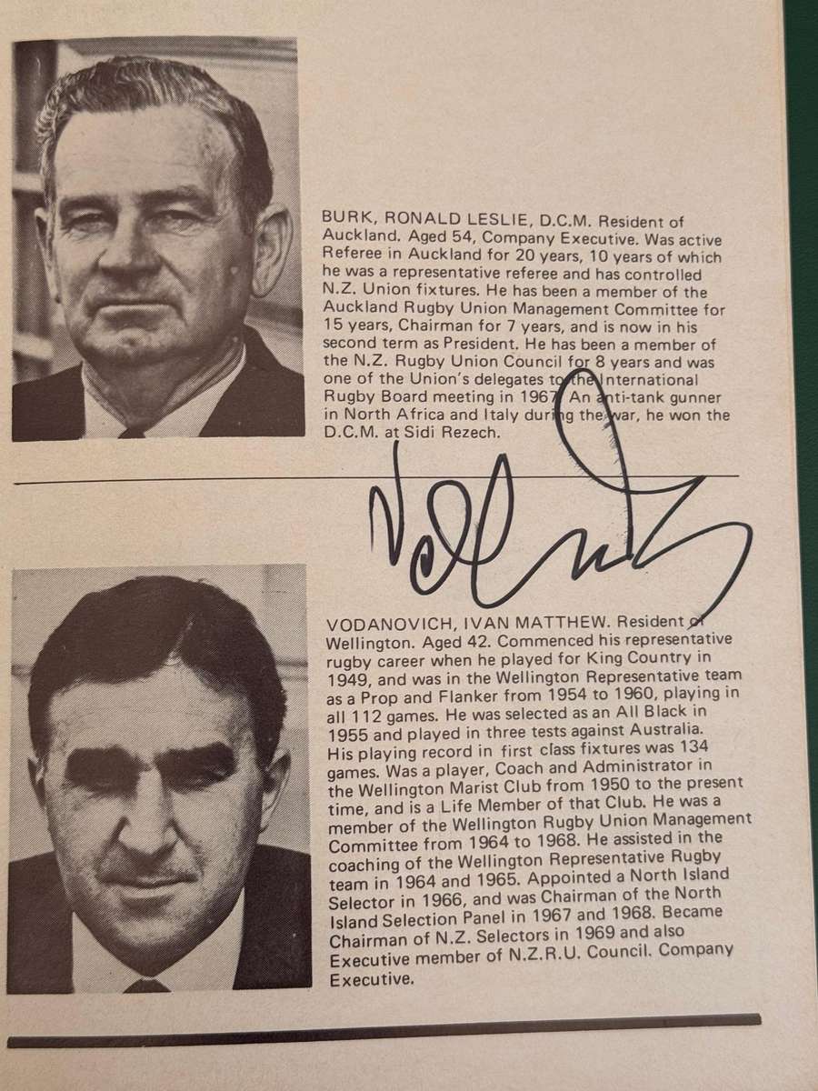 Rugby Programme - *SIGNED by 28* *TOUR* Natal vs New-Zealand All Blacks 22/08/1970