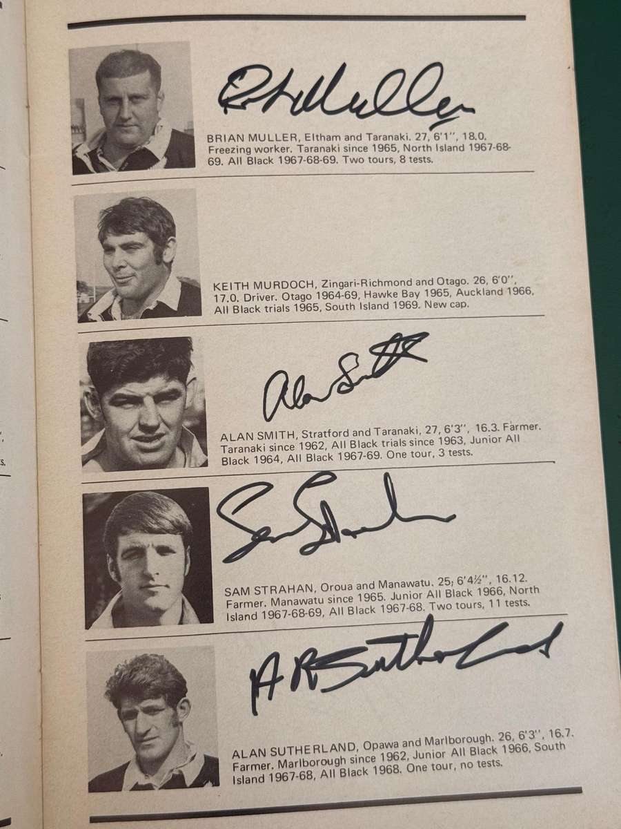 Rugby Programme - *SIGNED by 28* *TOUR* Natal vs New-Zealand All Blacks 22/08/1970