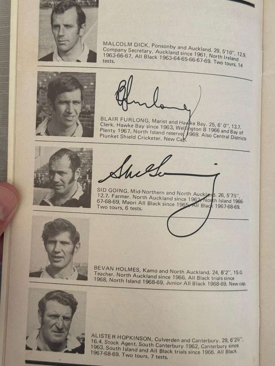 Rugby Programme - *SIGNED by 28* *TOUR* Natal vs New-Zealand All Blacks 22/08/1970