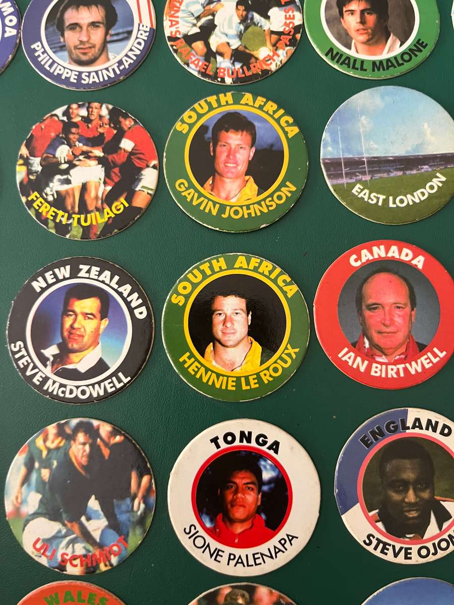 Rugby - 25 * 1995 Arlenco Rugby World Cup Tazos/Slammas