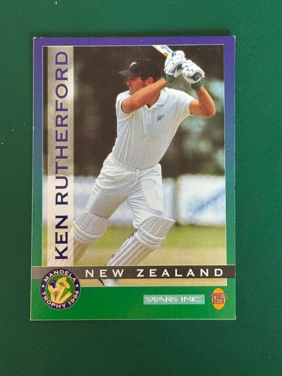 Cricket Card - *SIGNED* Ken Rutherford 1994 Sports Deck Cricket Card
