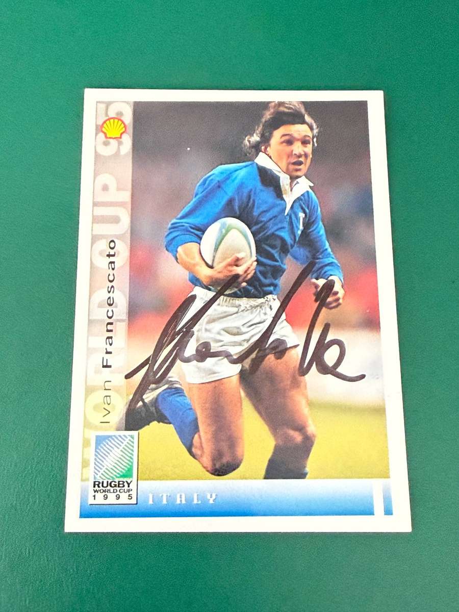 Rugby Card - *SIGNED* Ivan Francescato 1995 Sports Deck Rugby Card