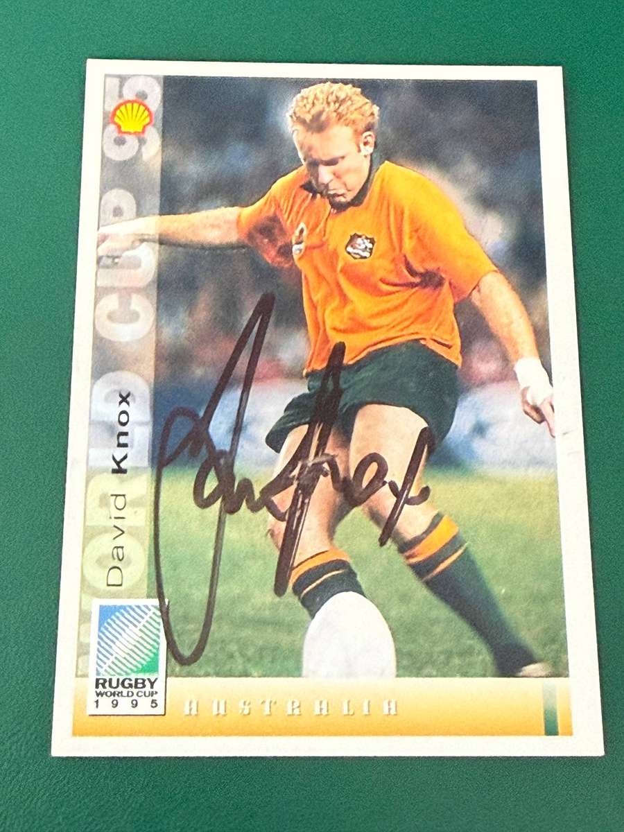 Rugby Card - *SIGNED* David Knox 1995 Sports Deck Rugby Card