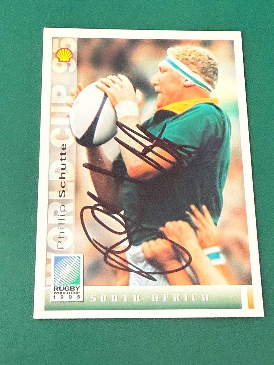 Rugby Card - *SIGNED* Phillip Schutte 1995 Sports Deck Rugby Card