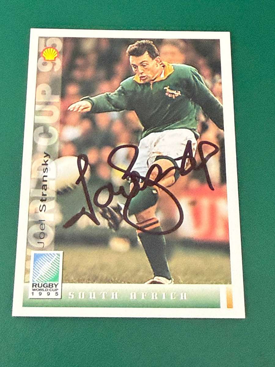 Rugby Card - *SIGNED* Joel Stransky 1995 Sports Deck Rugby Card
