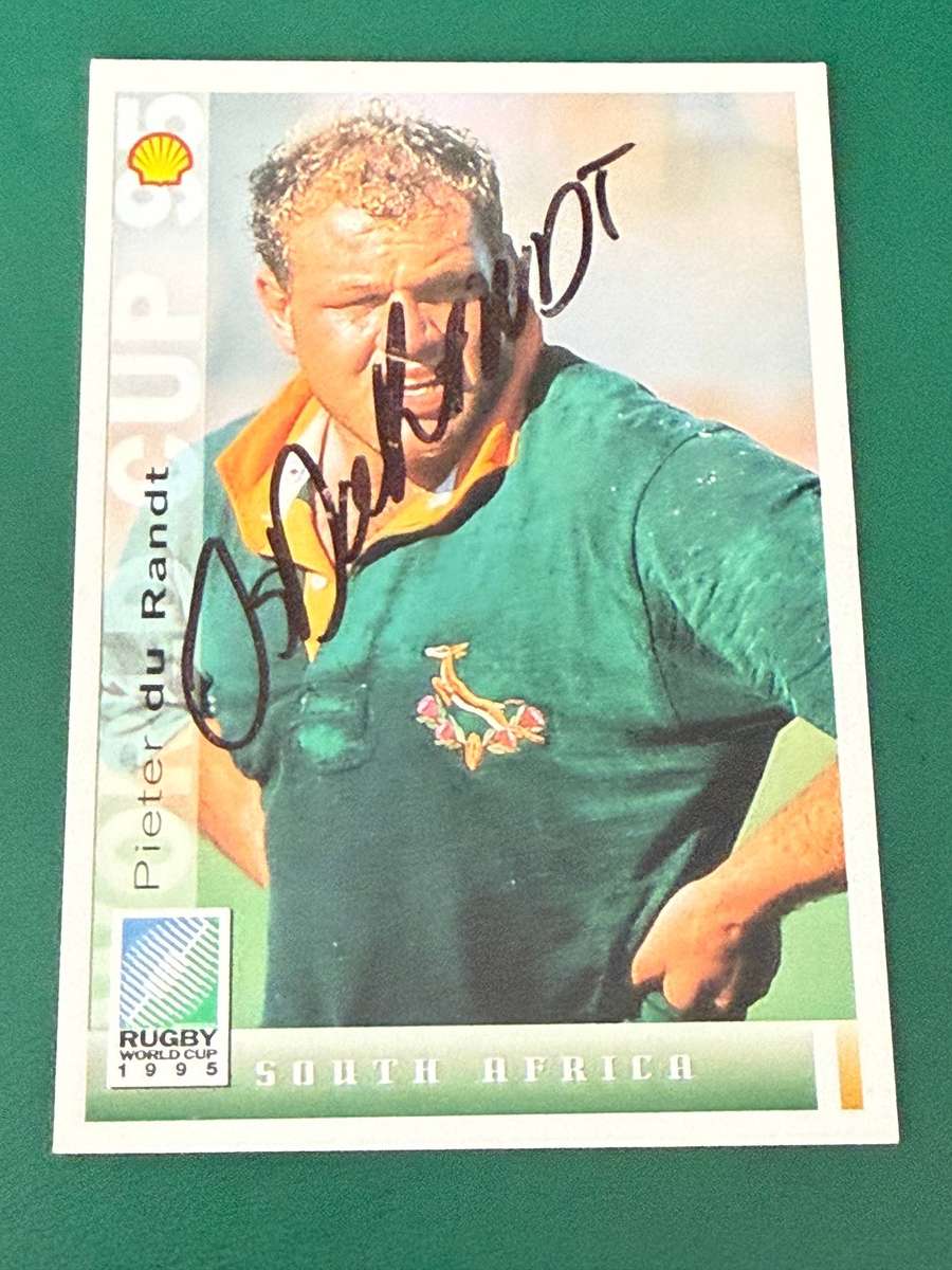 Rugby Card - *SIGNED* Os du Randt 1995 Sports Deck Rugby Card