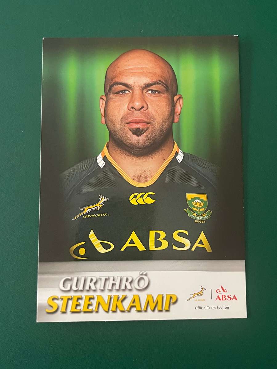 Rugby Card - 2009 Gurthro Steenkamp Absa Rugby Card