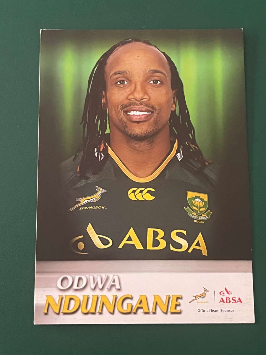 Rugby Card - 2009 Odwa Ndugane Absa Rugby Card