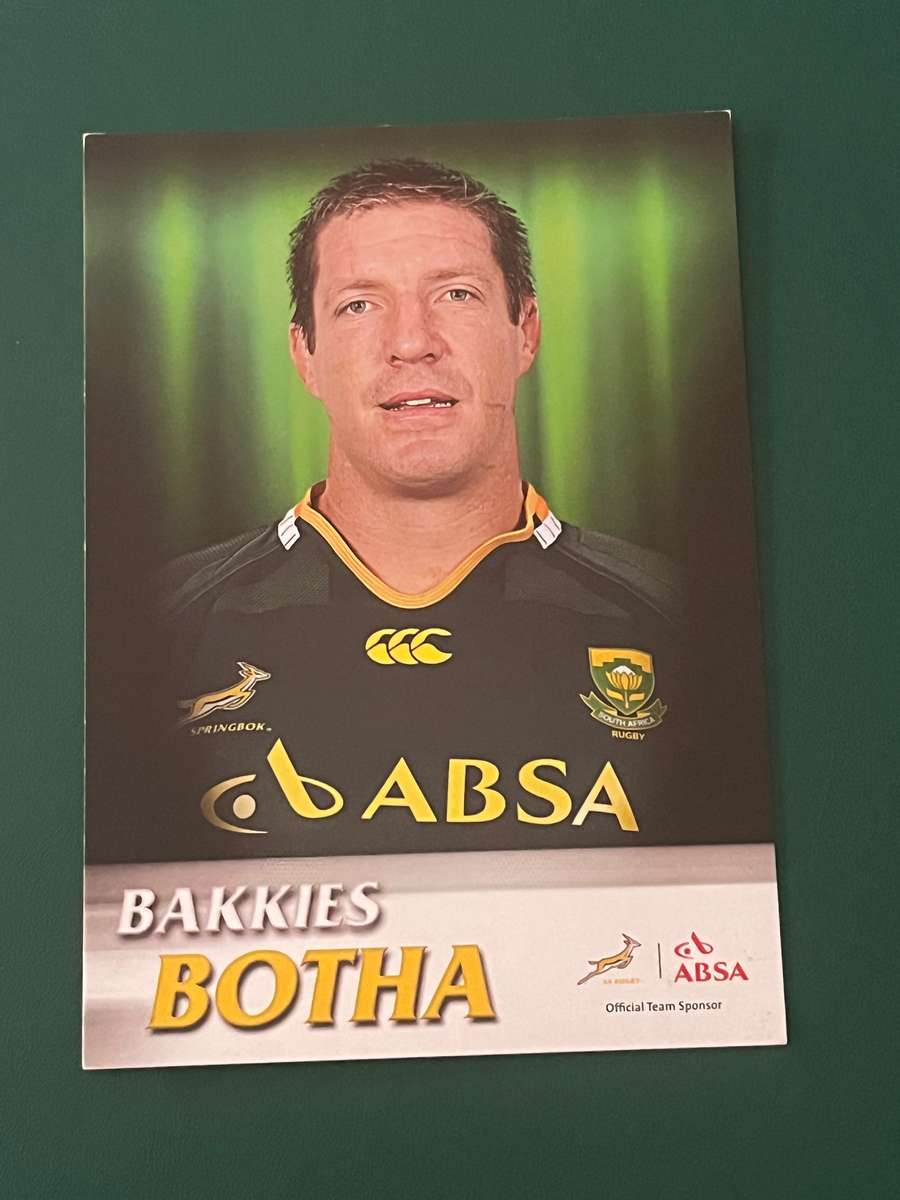 Rugby Card - 2009 Bakkies Botha Absa Rugby Card