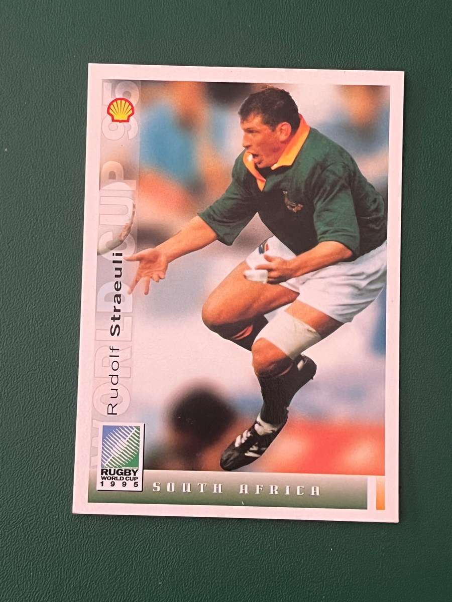 Rugby Card - *SIGNED* Rudolf Streauli 1995 Rugby World Cup Rugby Card
