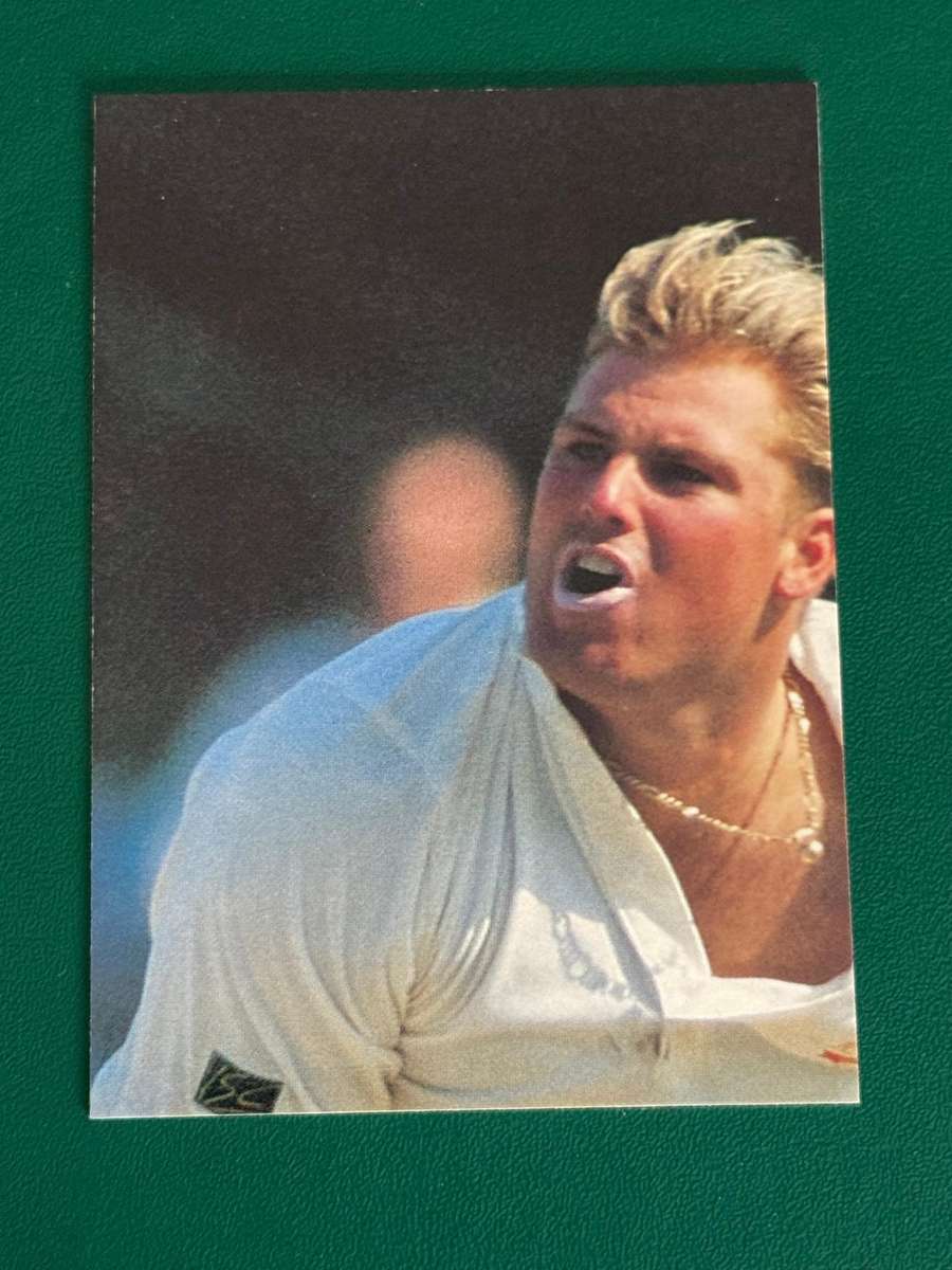 Cricket Card - Shane Warne Puzzle Cards * 5 (Nr29/30/31/34/36) 1996 Futera Cricket Card
