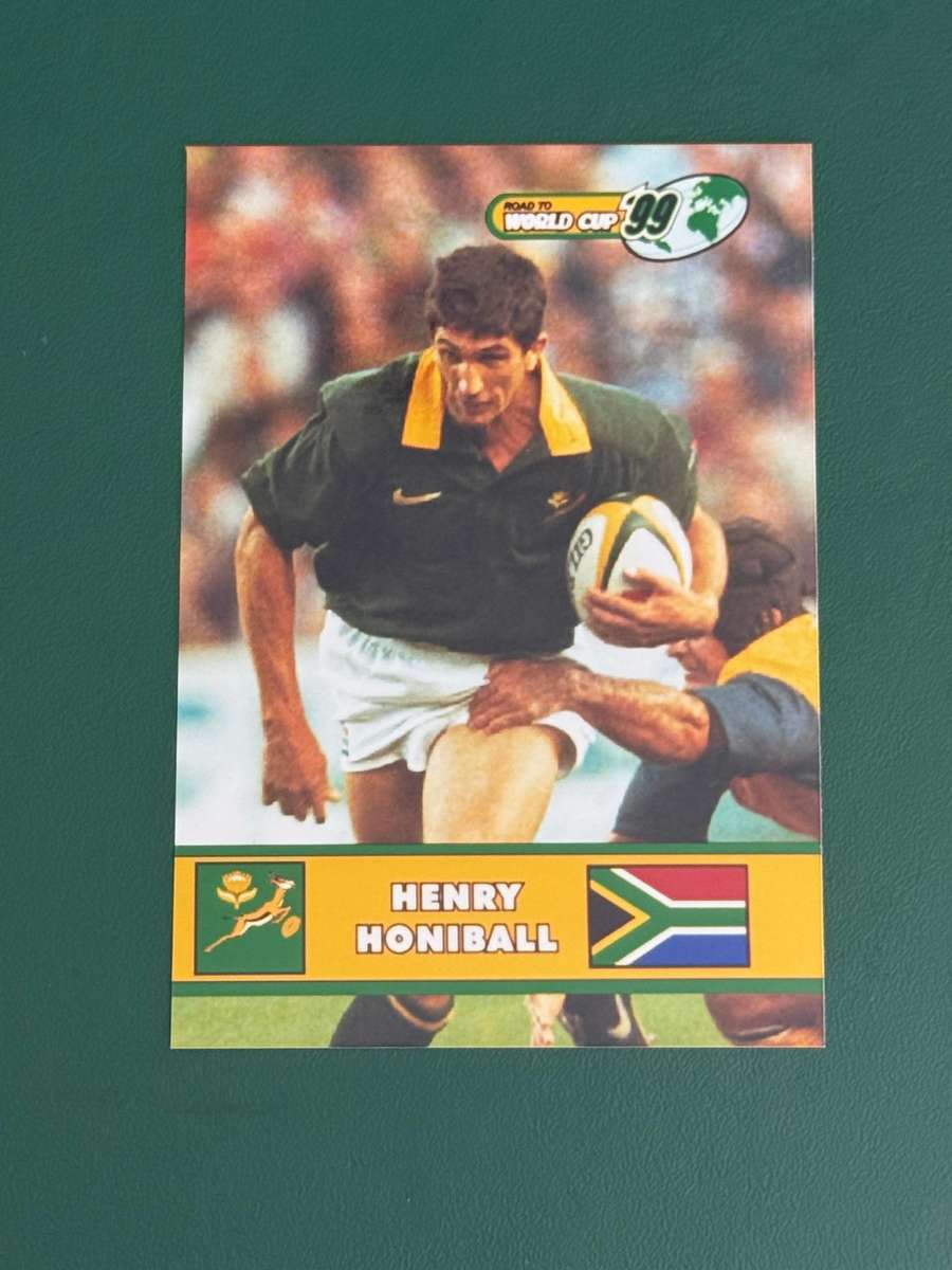 Rugby Card - Henry Honiball 1999 Sports Deck Road to the World Cup Photocard