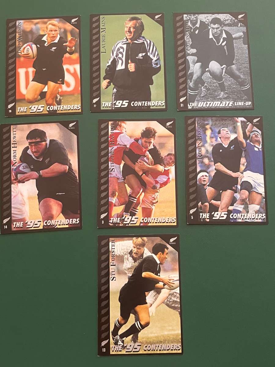 Rugby Cards - 7 * 1995 Dynamic Marketing All Blacks Rugby Cards