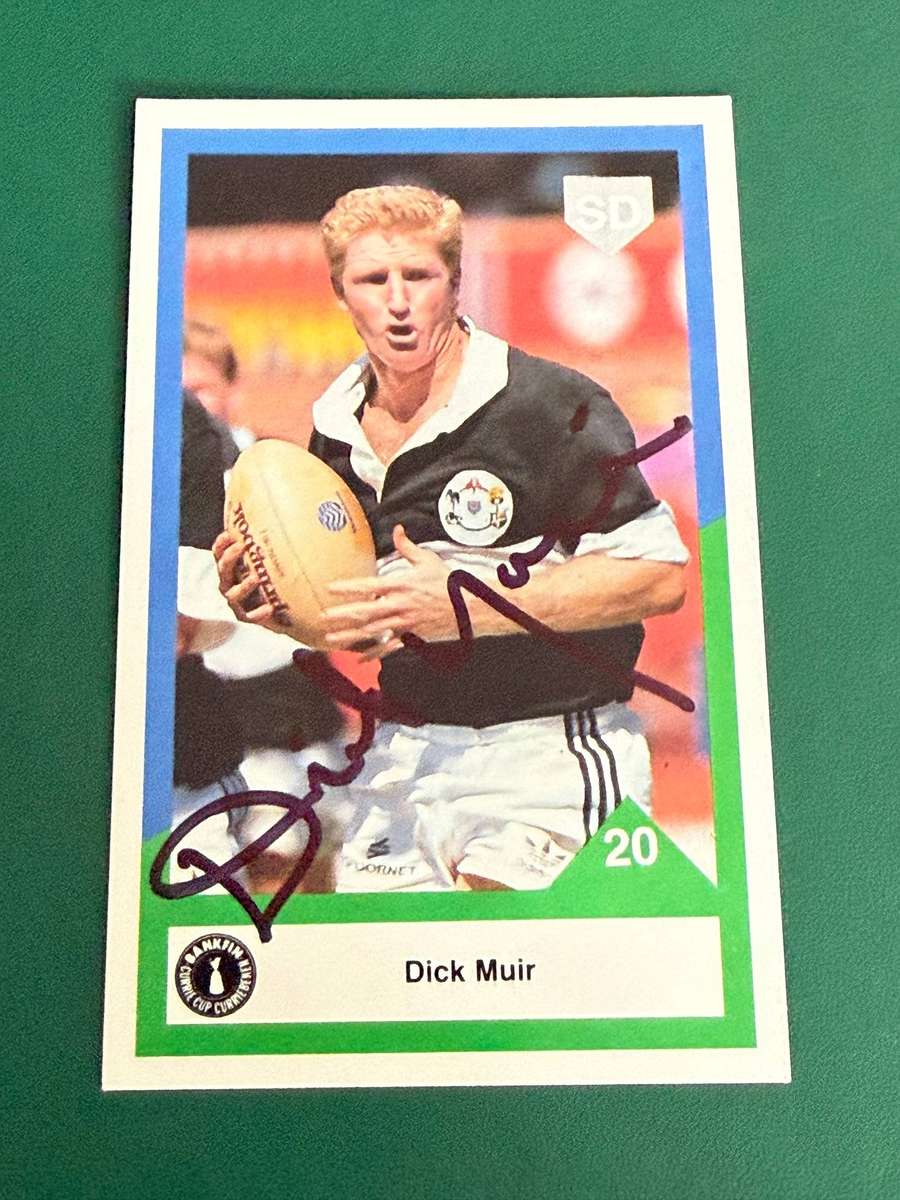 Rugby Card - *SIGNED* Dick Muir 1992 Sports Deck Rugby Card