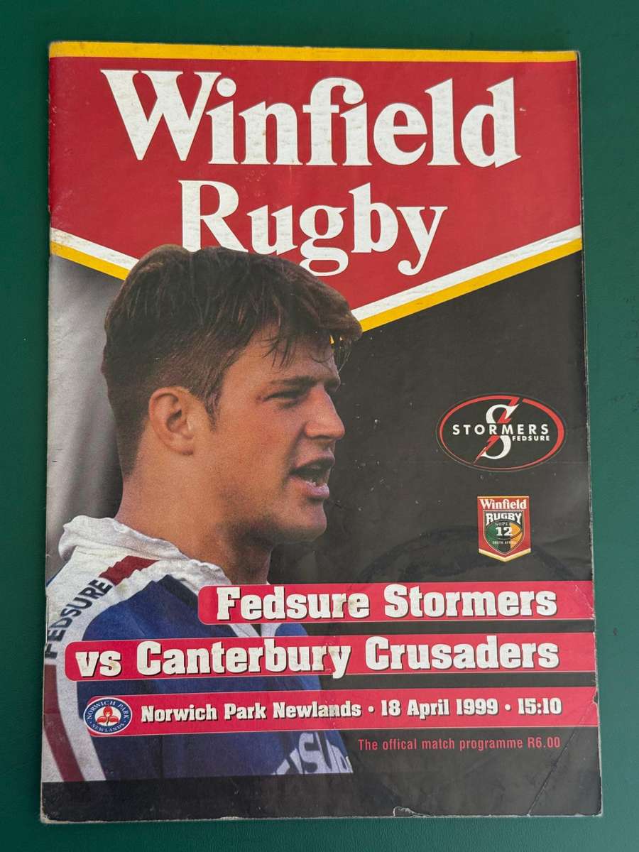 Rugby Programme - Stormers vs Crusaders 18/04/1999