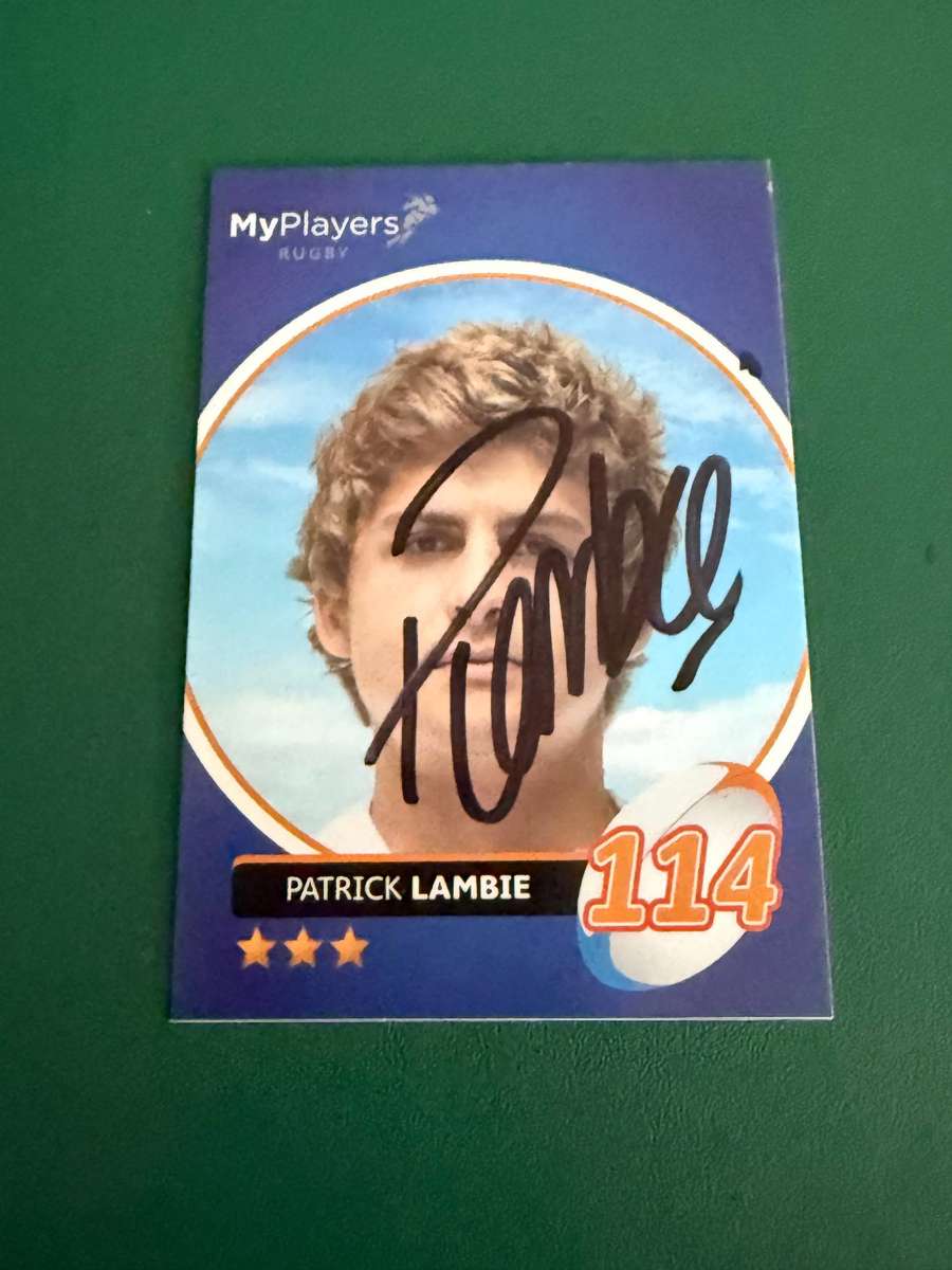 Rugby Card - *SIGNED* Pat Lambie 2014 Big Ball Rugby Card