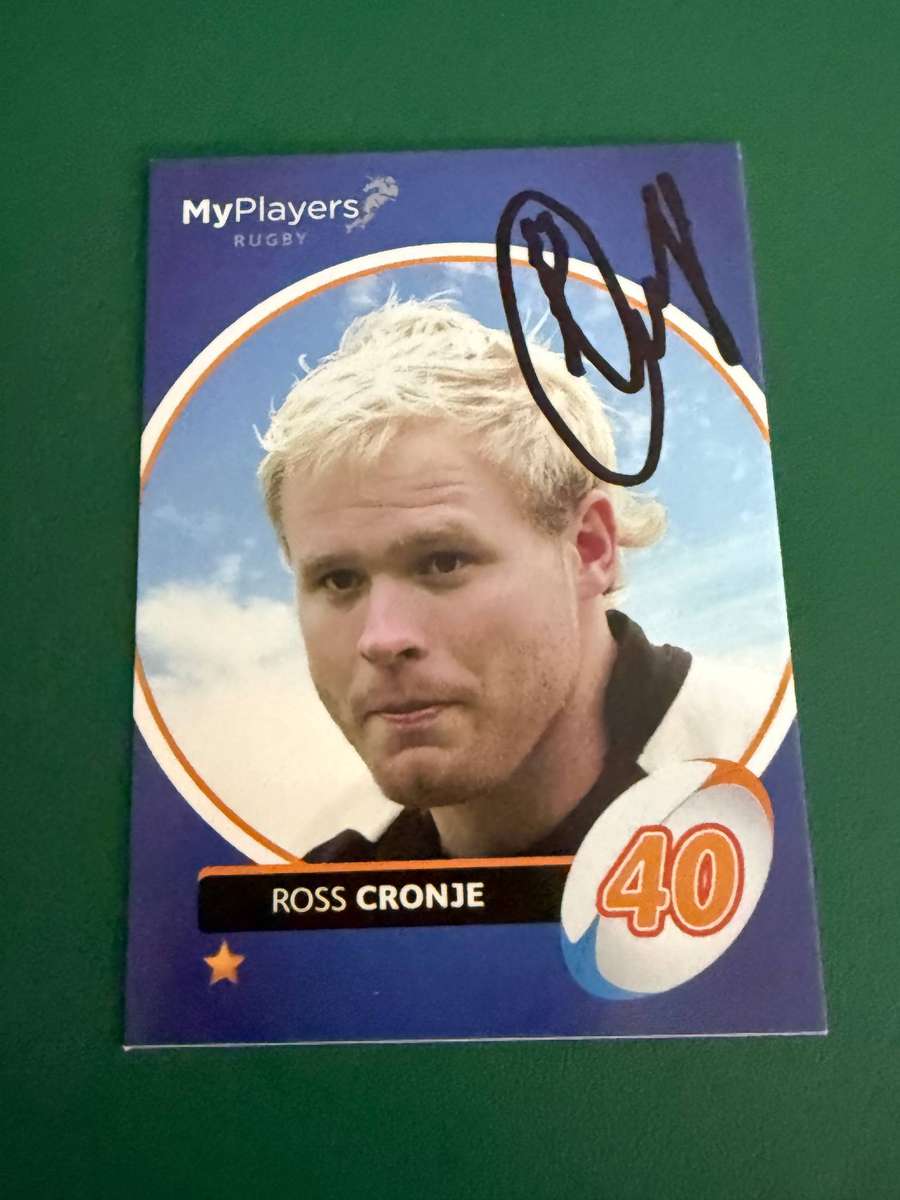 Rugby Card - *SIGNED* Ross Cronje 2014 Big Ball Rugby Card
