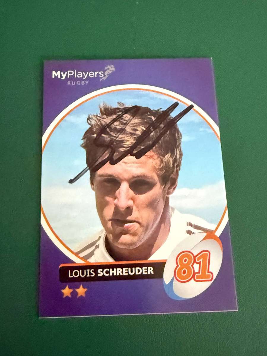 Rugby Card - *SIGNED* Louis Schreuder 2014 Big Ball Rugby Card
