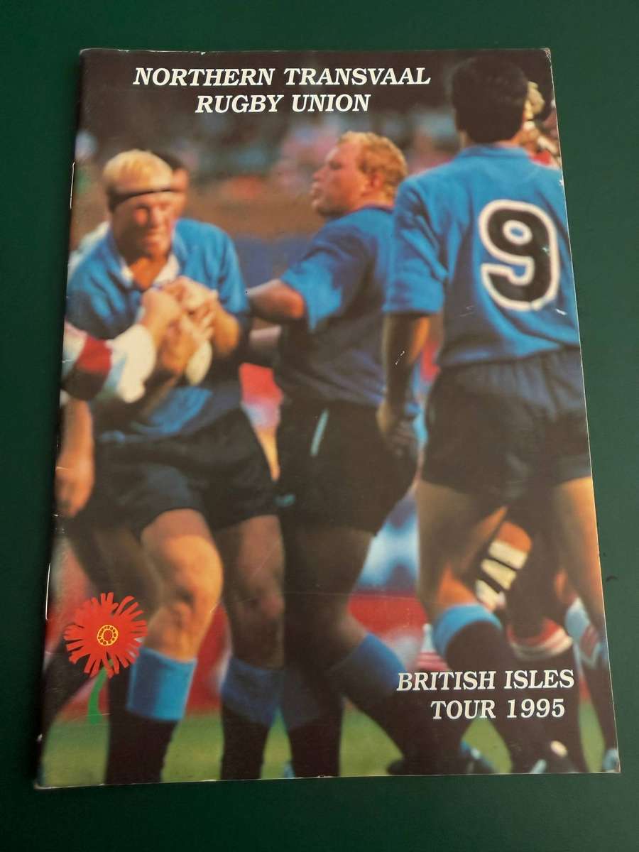 Rugby Programme/Booklet - Northern-Transvaal Rugby Union Tour to British Isles 1995