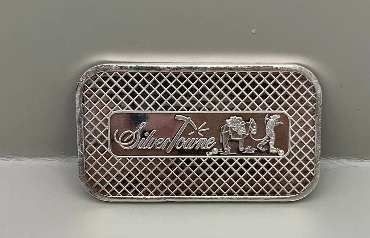 1oz  SILVER MINTED BAR      BY SILVERTOWNE MINT IN AMERICA
