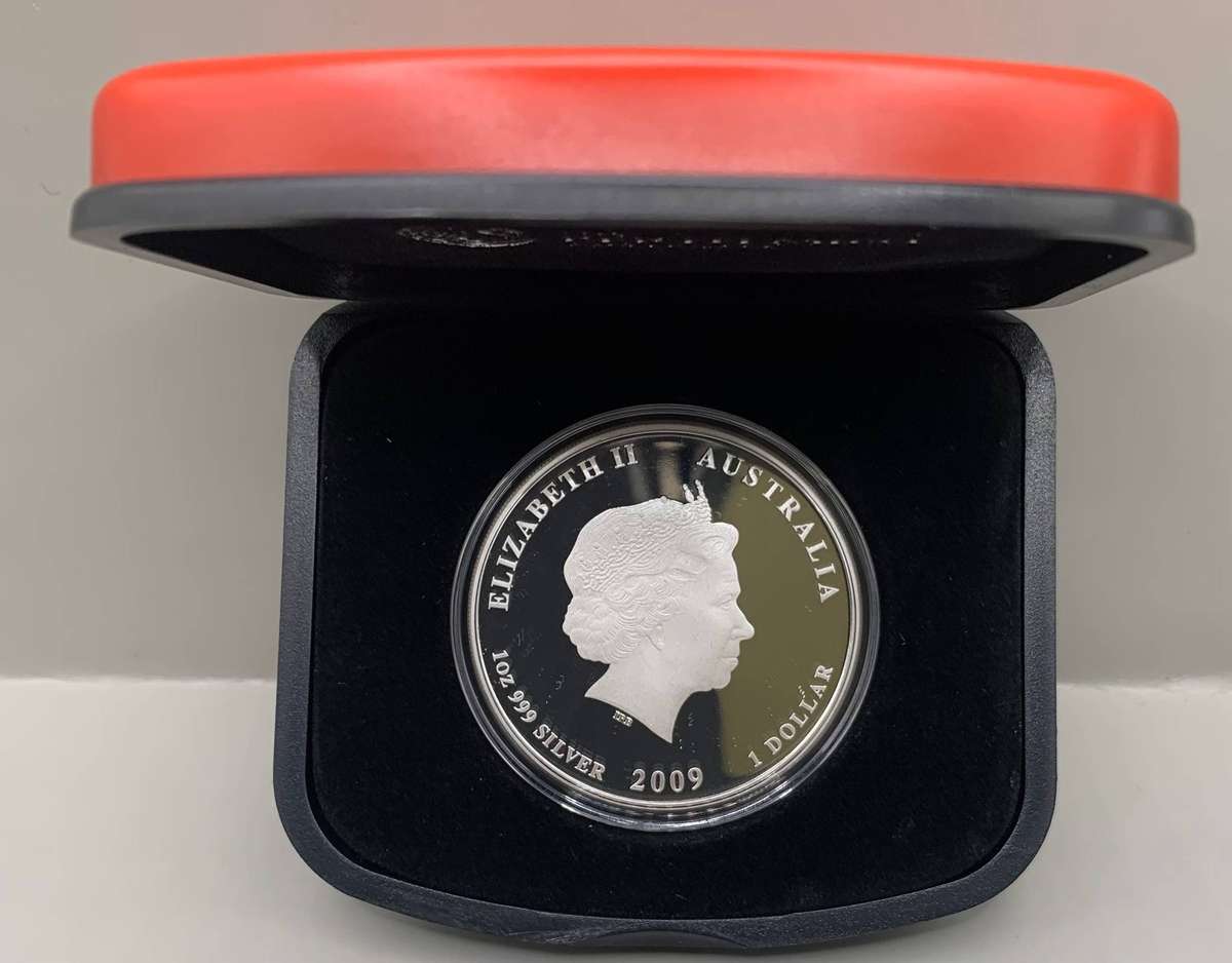 (   ALREADY 16 YEARS OLD )  2009   AUSTRALIAN LUNAR THE   OX   PROOF SILVER ISSUE