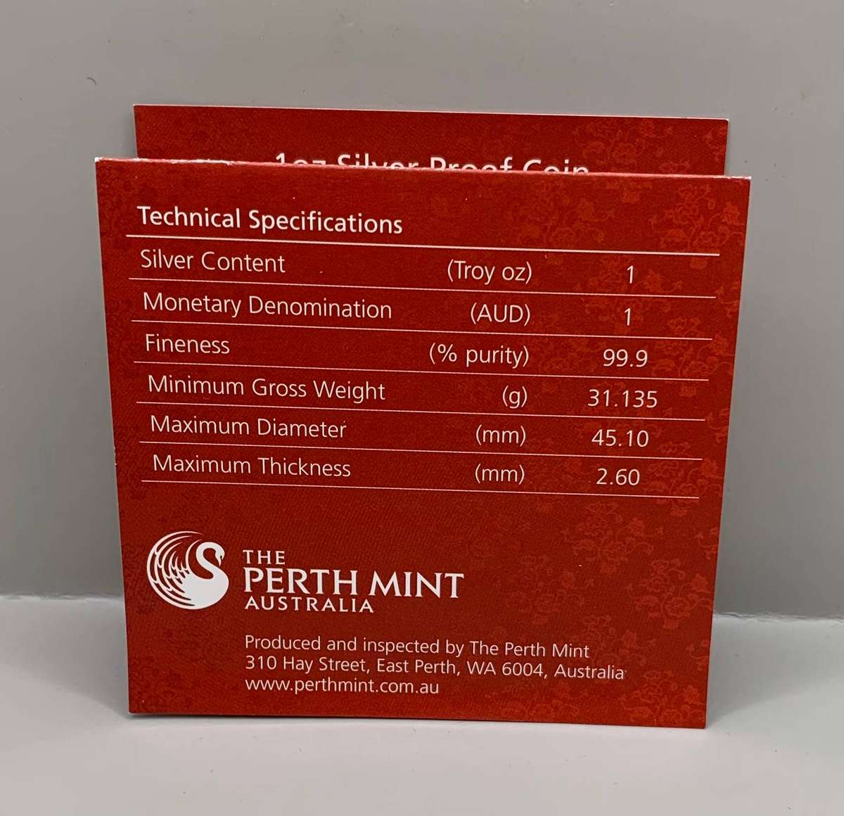 (   ALREADY 16 YEARS OLD )  2009   AUSTRALIAN LUNAR THE   OX   PROOF SILVER ISSUE