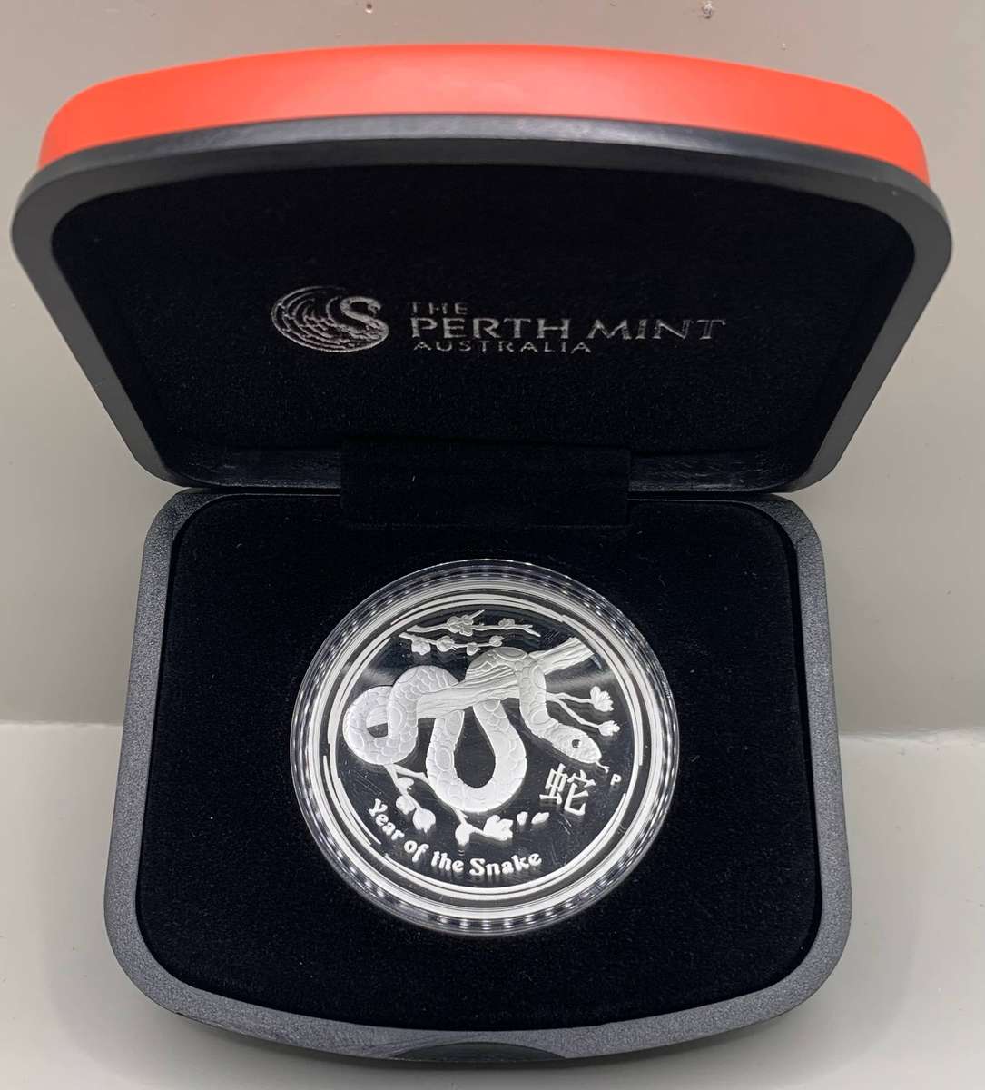 (   12 YEARS AGO )   2013    AUSTRALIAN LUNAR SERIES  THE   SNAKE     PROOF SILVER ISSUE