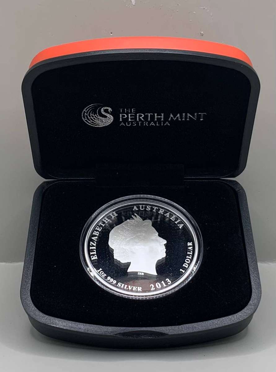 (   12 YEARS AGO )   2013    AUSTRALIAN LUNAR SERIES  THE   SNAKE     PROOF SILVER ISSUE