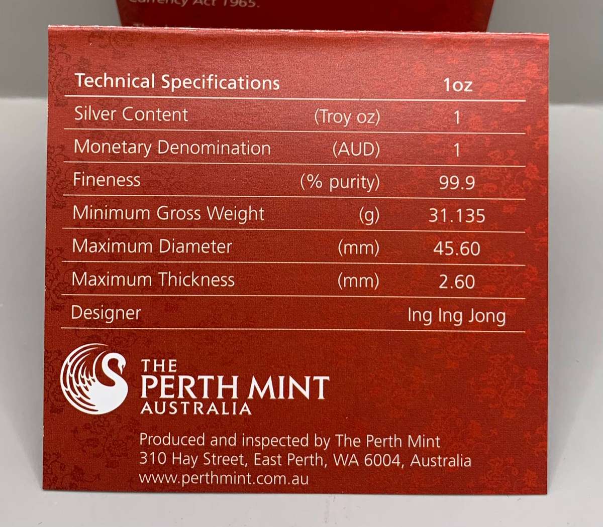 (   12 YEARS AGO )   2013    AUSTRALIAN LUNAR SERIES  THE   SNAKE     PROOF SILVER ISSUE