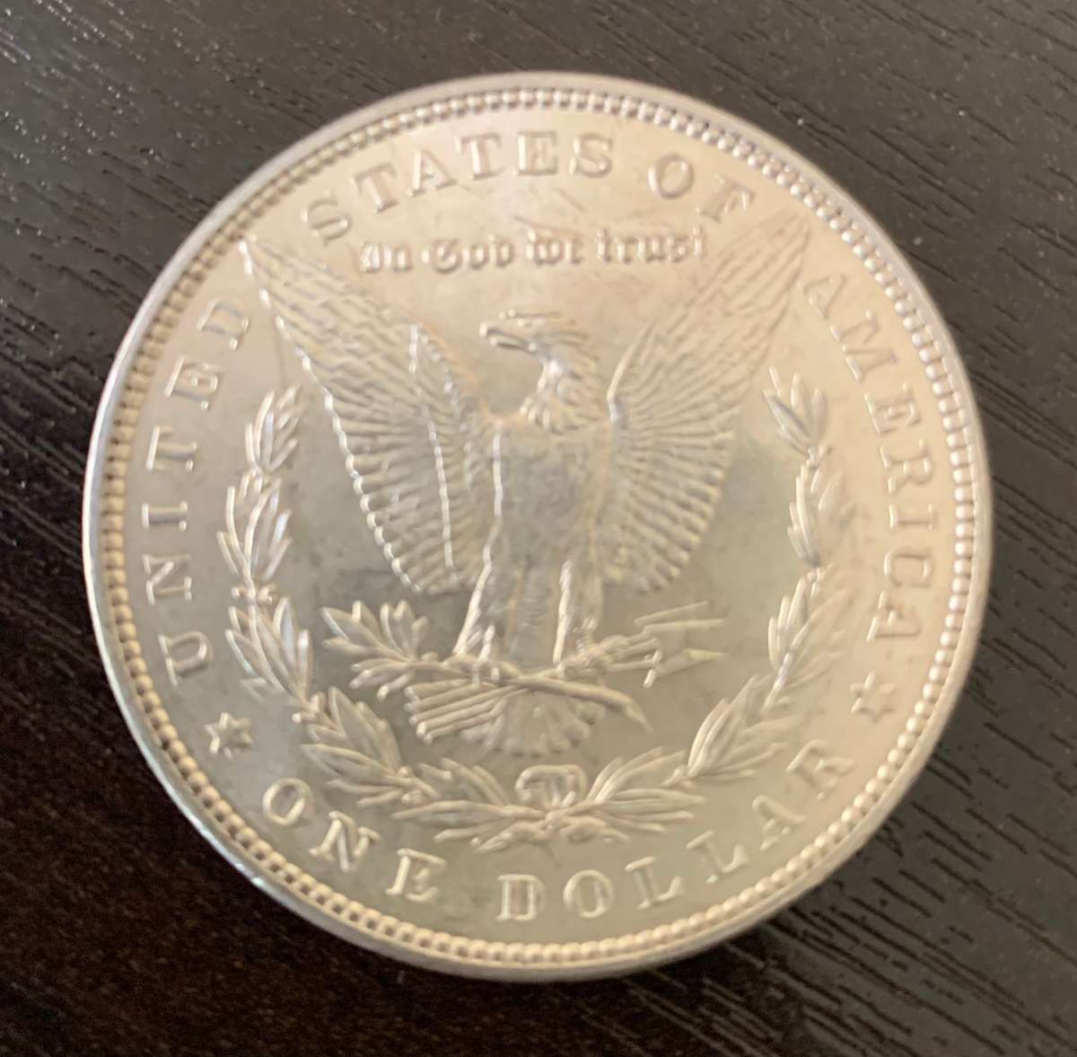 (  VERY OLD AMERICAN CURRENCY  )        1886  SILVER     MORGAN DOLLAR