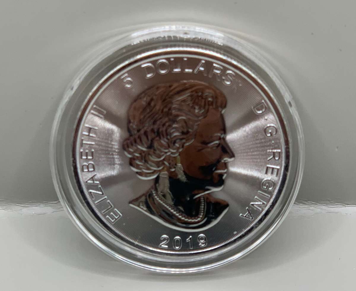 ( RCM PREDATOR SERIES )    2019    THE GRIZZLY BEAR    1oz    PURE SILVER IN A CAPSULE