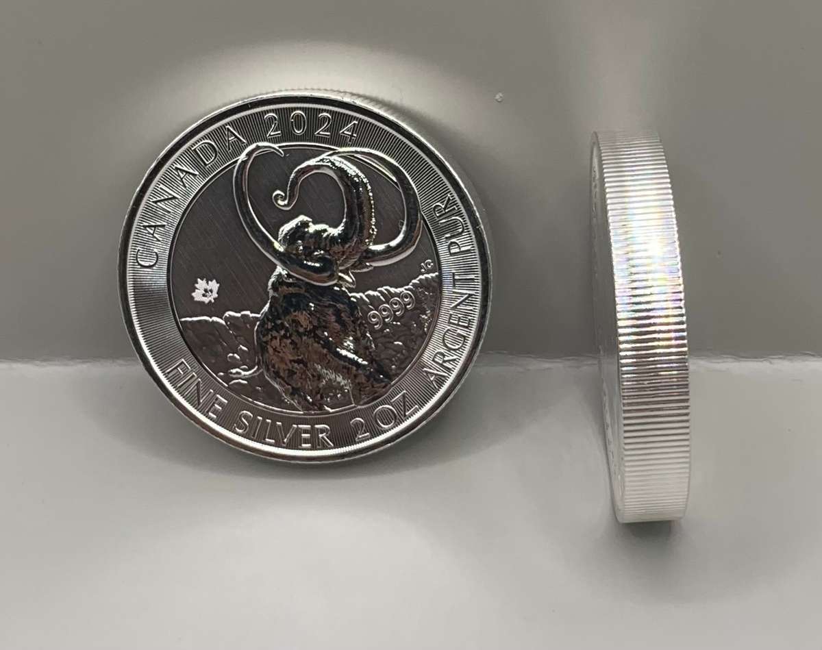 (  PREHISTORIC PAST  )  2024   TW0 OUNCE     THE WOOLY MAMMOTH   GIANT OF THE ICE AGE