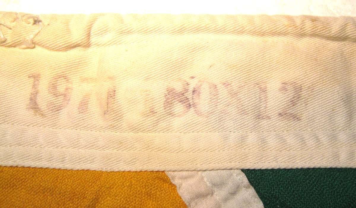 SADF COMMANDO FLAG DATED 1971 180 X 120 CMS