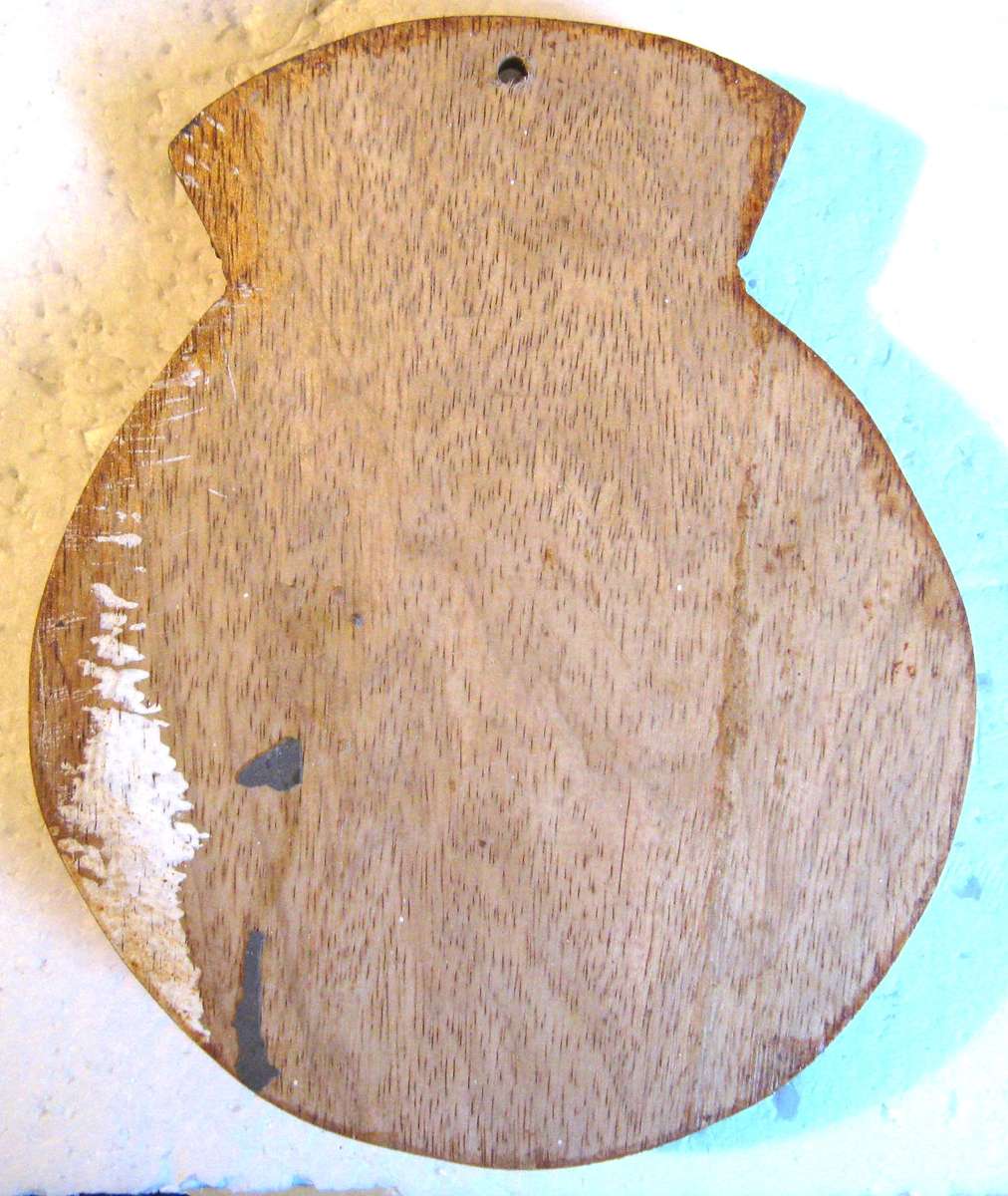 OLD S.A. MARINES PLASTER BADGE MOUNTED ONWOOD 18 X 14 CM IN GOOD CONDITION