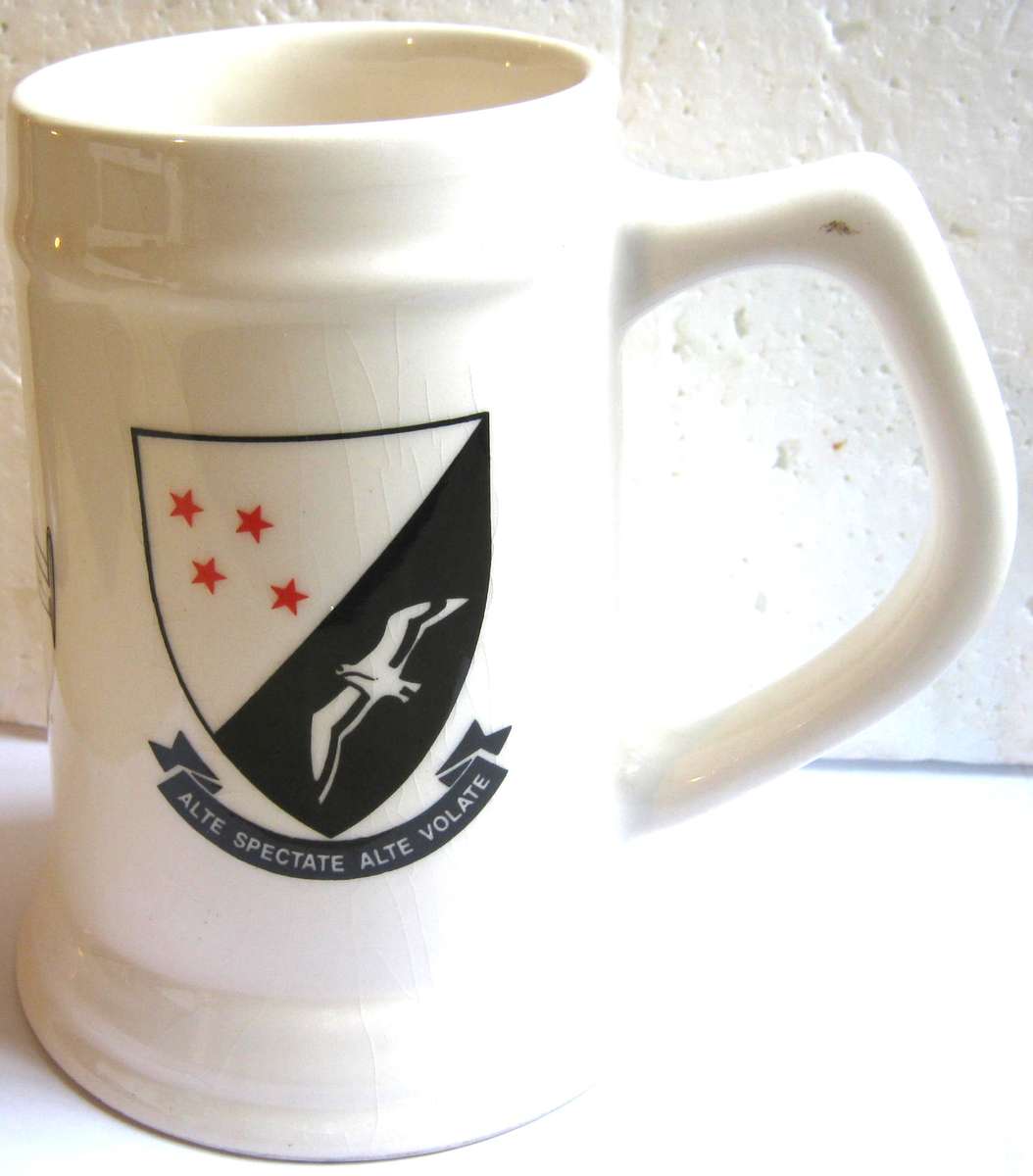 SAAF SILVER FALCONS BEER MUG IN GOOD CONDITION
