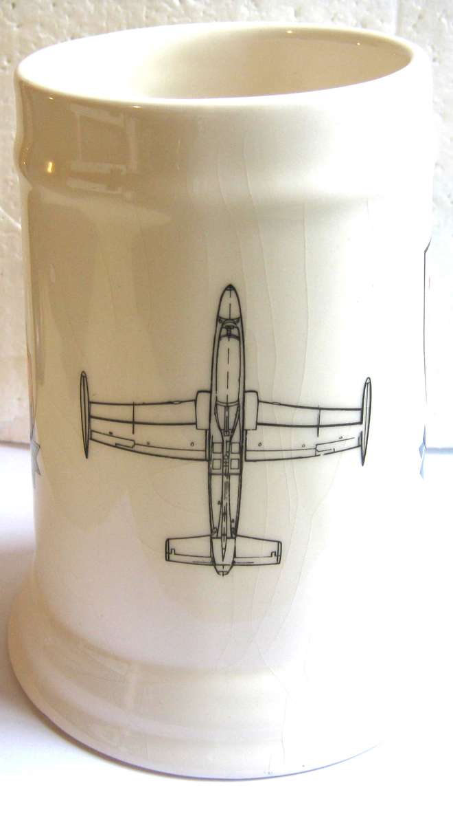 SAAF SILVER FALCONS BEER MUG IN GOOD CONDITION