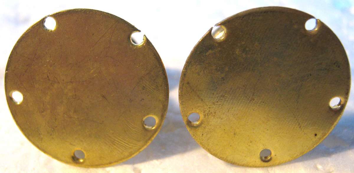 OLD S.A. NAVY PAIR OF SHOULDER STRAP BUTTONS IN UNUSED CONDITION