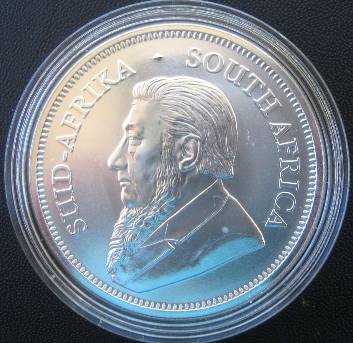 2021 1 OZ FINE SILVER KRUGER RAND ENCAPSULED IN UNCIRCULATED CONDITION