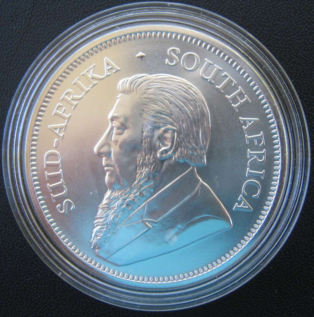 2021 1 OZ FINE SILVER KRUGER RAND ENCAPSULED IN UNCIRCULATED CONDITION