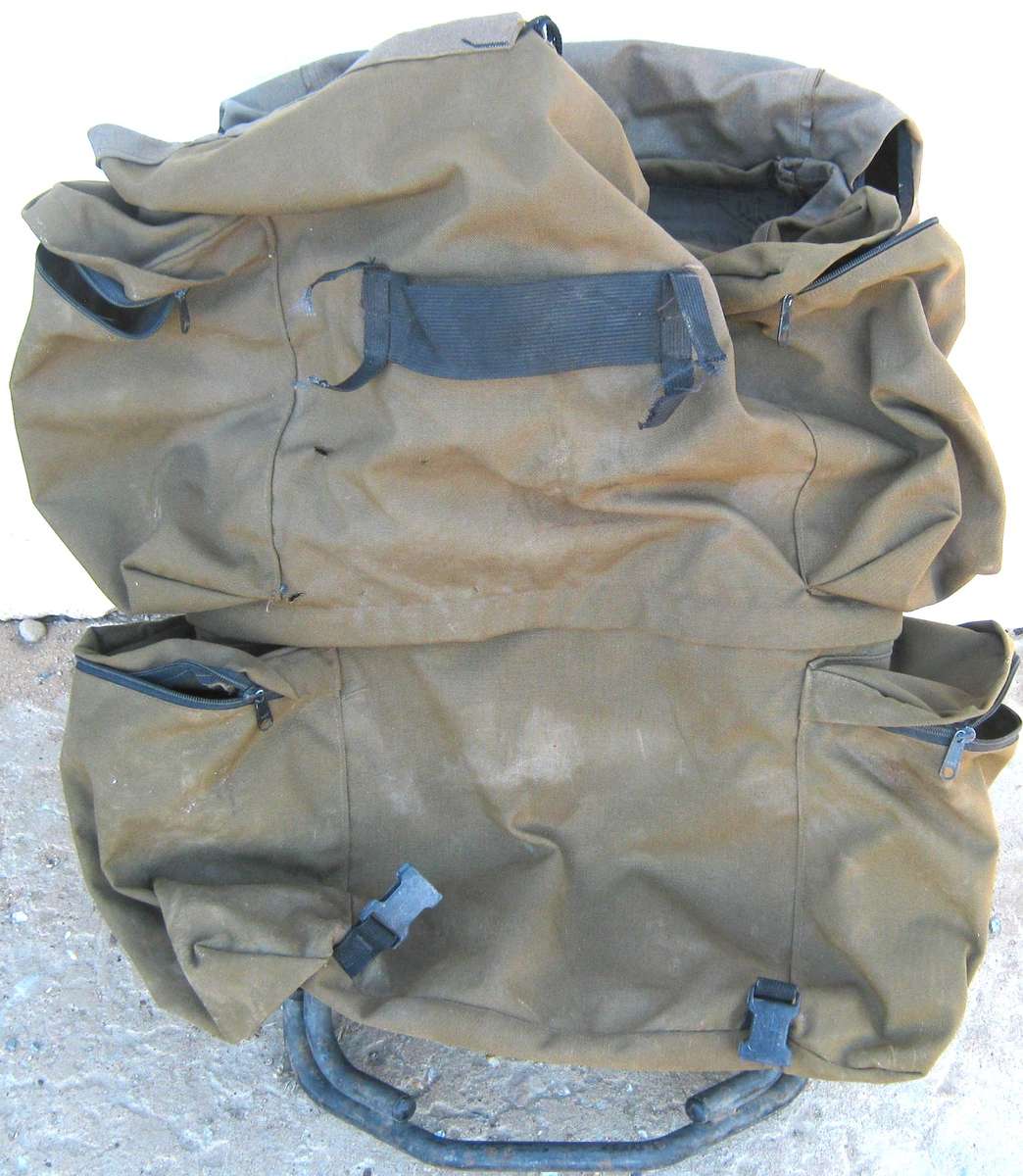 SADF 83 PATTERN RUCK SACK WITH "H" FRAME IN GOOD USED CONDITION
