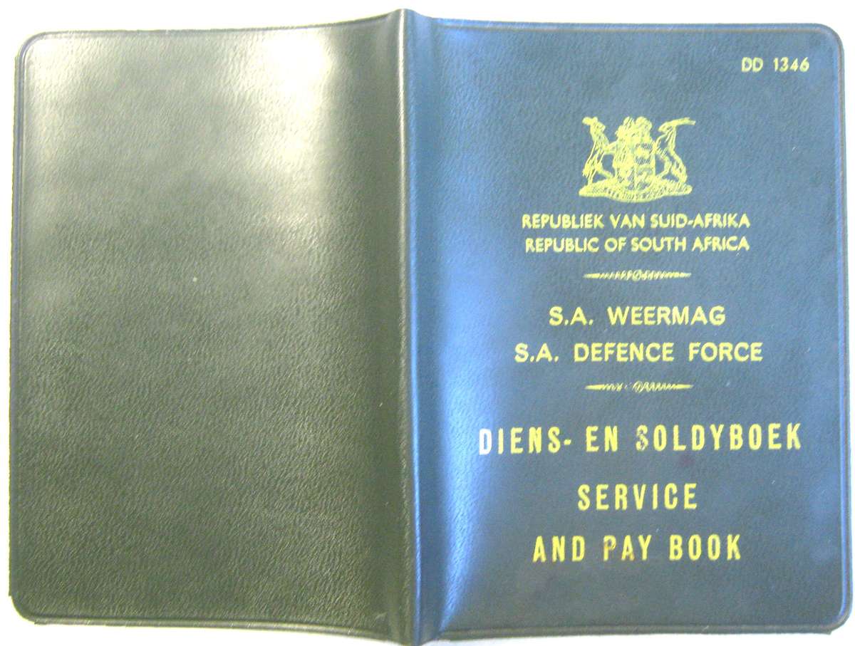 OLD S.A. ARMY SERVICE AND PAY BOOK COVER IN GOOD USED CONDITION