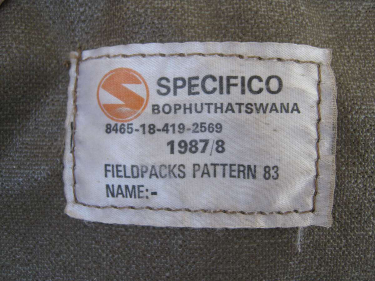 SADF 83 PATTERN RUCKSACK NO H FRAME OTHERWISE ALL ZIPS AND STRAPS IN TACT  IN VERY GOOD CONDITION
