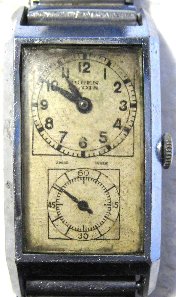 VINTAGE ART DECO BUREN ELDIS MECHANICAL WATCH IN WORKING CONDITION 35 X 20 X 7MM