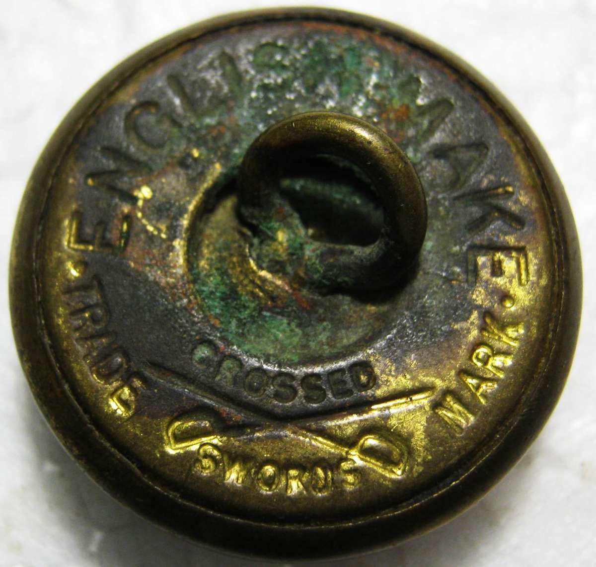 BOER WAR ERA ZAR POLICE BUTTON 24MM WIDE IN GOOD CONDITION